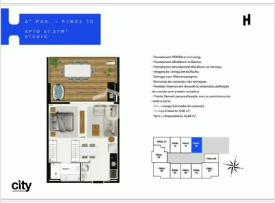 Apartamento com 1 Quarto à venda, 67m² no Setor Bueno, Goiânia