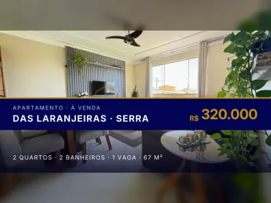 Apartamento com 2 Quartos à venda, 67m² no das Laranjeiras, Serra