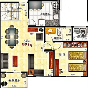 Cobertura com 3 Quartos à venda, 134m² no São Mateus, Juiz de Fora