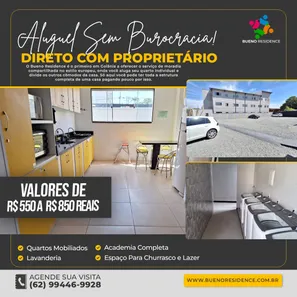 Kitnet com 1 Quarto para alugar, 24m² no Setor Sol Nascente, Goiânia