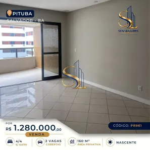 Apartamento com 4 Quartos à venda, 160m² no Pituba, Salvador