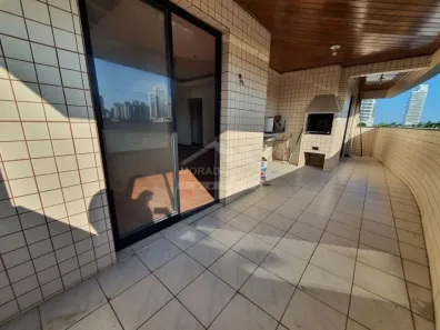 Apartamento com 3 Quartos para alugar, 110m² no Canto do Forte, Praia Grande