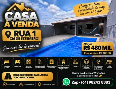 Casa de Condomínio com 2 Quartos à venda, 200m² no , Brasília