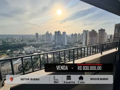 Apartamento com 2 Quartos à venda, 69m² no Setor Bueno, Goiânia