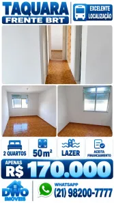 Apartamento com 2 Quartos à venda, 50m² no Taquara, Rio de Janeiro