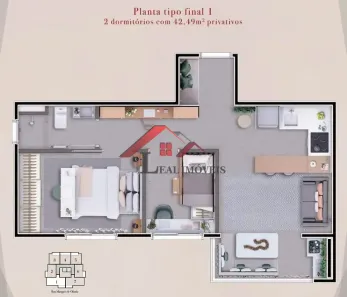 Apartamento com 2 Quartos à venda, 42m² no Vila Mariana, São Paulo