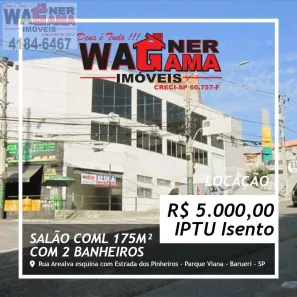 Ponto Comercial para alugar, 175m² no Parque Viana, Barueri