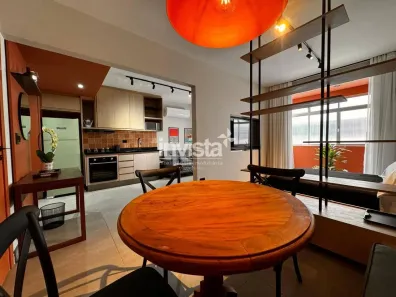 Apartamento com 1 Quarto para alugar, 62m² no Ponta da Praia, Santos