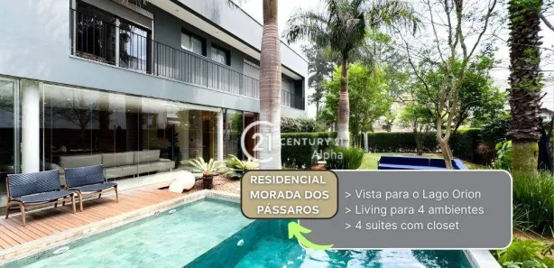 Casa de Condomínio com 4 Quartos à venda, 644m² no Residencial Morada dos Pássaros-Aldeia da Serra, Barueri
