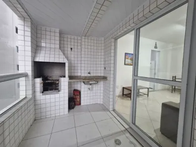 Apartamento com 2 Quartos para alugar, 80m² no Guilhermina, Praia Grande