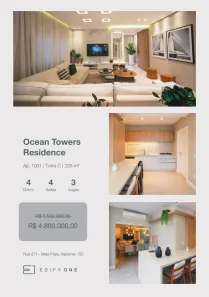 Apartamento com 4 Quartos à venda, 225m² no Meia Praia, Itapema