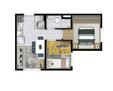 Apartamento com 2 Quartos à venda, 32m² no Vila Leopoldina, São Paulo