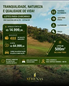 Lote/Terreno à venda, 500m² no Chácara Tropical (Caucaia do Alto), Cotia