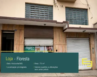 Ponto Comercial para alugar, 75m² no Floresta, Belo Horizonte
