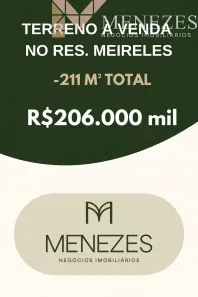 Lote/Terreno à venda, 211m² no Residencial Meireles, Franca