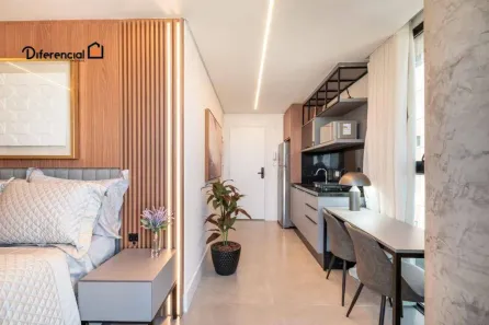 Apartamento com 1 Quarto à venda, 21m² no Água Verde, Curitiba