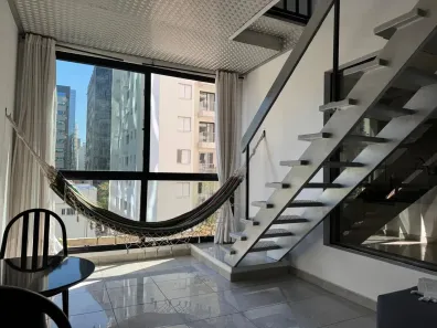 Apartamento com 1 Quarto para alugar, 60m² no Itaim Bibi, São Paulo