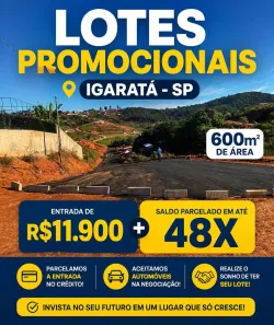 Lote/Terreno à venda, 600m² no Centro, Igaratá