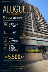 Apartamento com 3 Quartos para alugar, 112m² no Serrinha, Goiânia