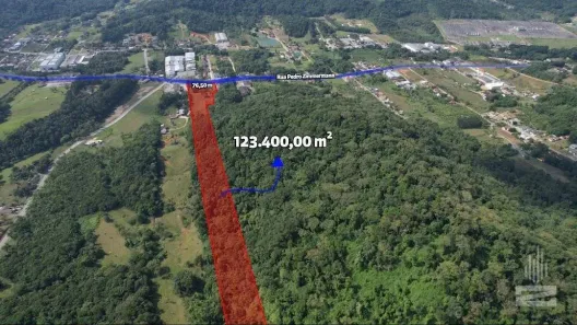 Lote/Terreno à venda, 123400m² no Itoupava Central, Blumenau