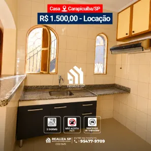 Casa com 2 Quartos para alugar, 40m² no Jardim Ana Estela, Carapicuíba