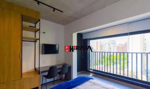 Apartamento com 1 Quarto para alugar, 25m² no Brooklin Paulista, São Paulo