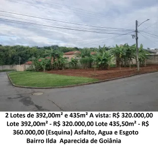 Lote/Terreno à venda, 392m² no Ilda, Aparecida de Goiânia