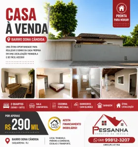 Casa com 2 Quartos à venda, 100m² no Asfalto Velho (Bacaxá), Saquarema