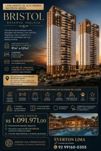 Apartamento com 3 Quartos à venda, 97m² no Nova Esperança, Manaus
