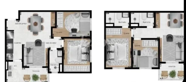 Apartamento com 2 Quartos à venda, 49m² no Chácara Belenzinho, São Paulo