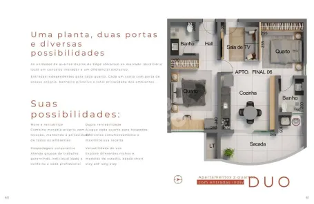 Apartamento com 2 Quartos à venda, 64m² no Patrimônio, Uberlândia