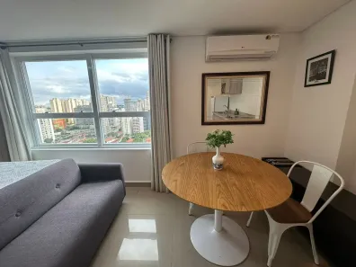 Apartamento com 1 Quarto para alugar, 27m² no Brooklin Paulista, São Paulo