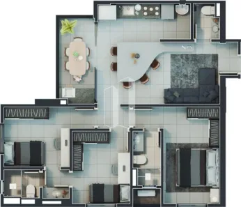 Apartamento com 3 Quartos à venda, 83m² no Parque Amazônia, Goiânia