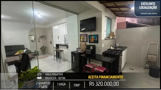 Apartamento com 2 Quartos à venda, 70m² no Brasiléia, Betim