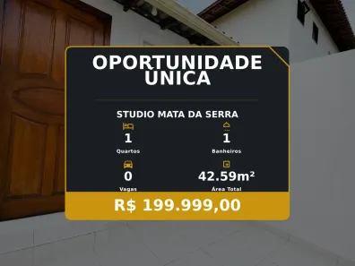 Apartamento com 1 Quarto à venda, 42m² no Mata da Serra, Serra
