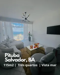 Apartamento com 3 Quartos à venda, 115m² no Amaralina, Salvador