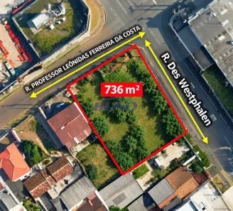Lote/Terreno à venda, 736m² no Parolin, Curitiba