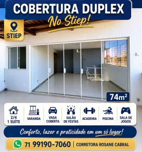 Cobertura com 2 Quartos à venda, 74m² no Stiep, Salvador