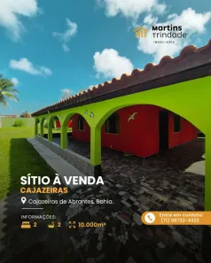 Fazenda/Sítio com 2 Quartos à venda, 200m² no Cajazeiras de Abrantes (Abrantes), Camaçari