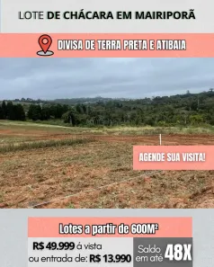 Lote/Terreno à venda, 600m² no Área Rural de Mairiporã, Mairiporã