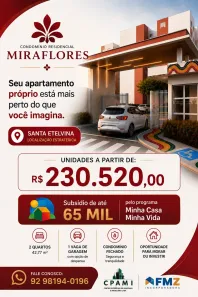 Apartamento com 2 Quartos à venda, 42m² no Santa Etelvina, Manaus