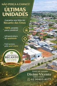 Lote/Terreno à venda, 200m² no Residencial Recanto das Emas, Goiânia