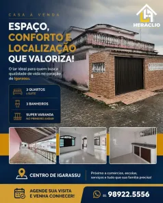 Casa com 3 Quartos à venda, 150m² no Centro, Igarassu