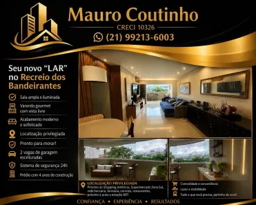 Apartamento com 3 Quartos à venda, 110m² no Recreio dos Bandeirantes, Rio de Janeiro