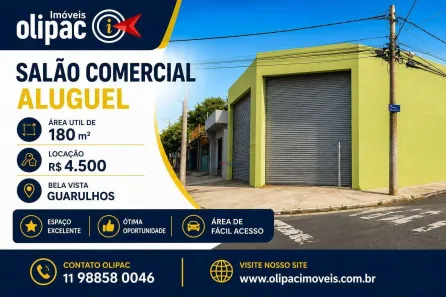 Ponto Comercial para alugar, 180m² no Jardim Bela Vista, Guarulhos