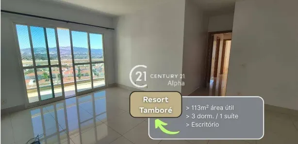 Apartamento com 3 Quartos para alugar, 113m² no Tamboré, Santana de Parnaíba
