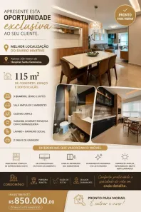 Apartamento com 3 Quartos à venda, 115m² no Martins, Uberlândia