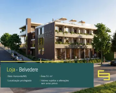 Ponto Comercial à venda, 52m² no Belvedere, Belo Horizonte