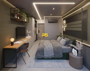 Flat com 1 Quarto à venda, 25m² no Cabo Branco, João Pessoa