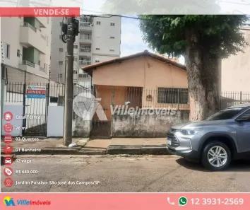 Casa com 3 Quartos à venda, 76m² no Jardim Paraíso, São José dos Campos